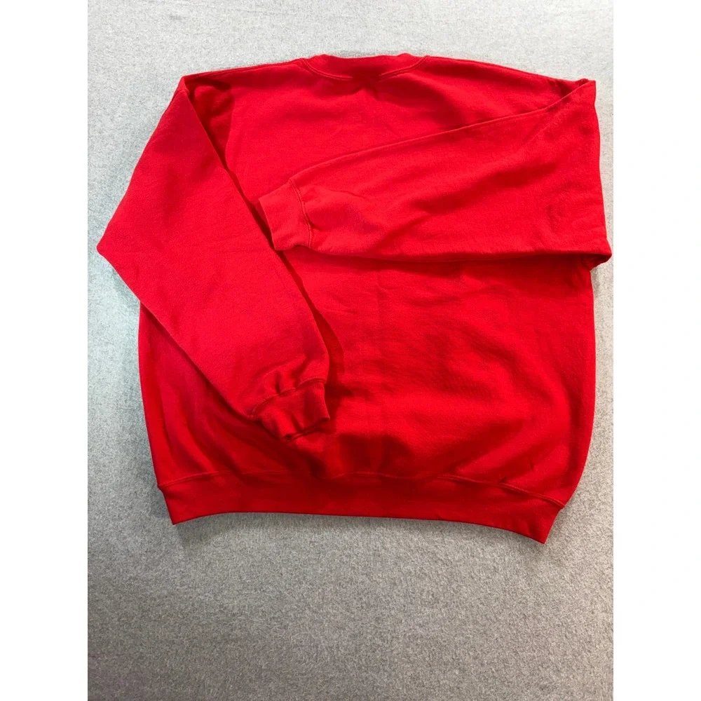 Gildan Red For the‎ Love of the Game American Flag Sweatshirt Mens XL Pullover - Picture 8 of 9